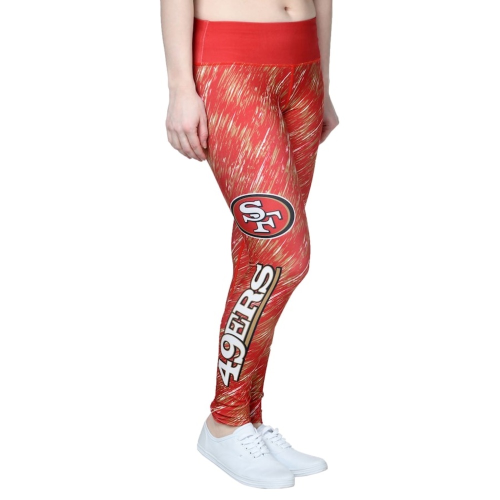 Stylish Red and White Sports Leggings